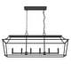 preview thumbnail 14 of 18, Hunter Laurel Ridge 6-Light Linear Chandelier - Kitchen Island, Dining Room - Modern Farmhouse, Candle, Industrial, Transitional