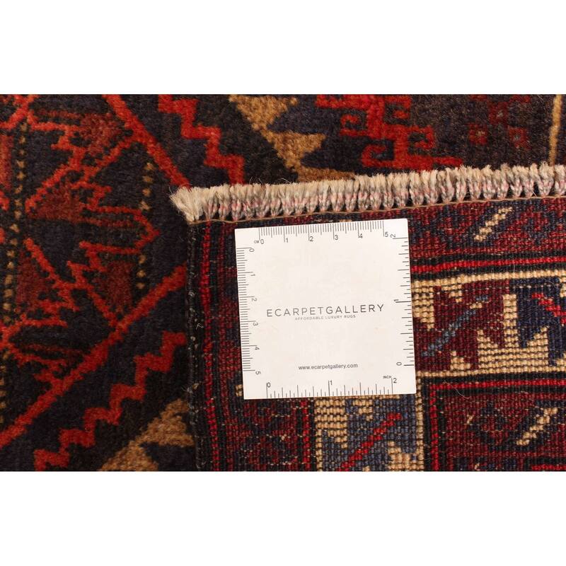 ECARPETGALLERY Hand-knotted Teimani Dark Navy Wool Rug - 3'0 x 4'9