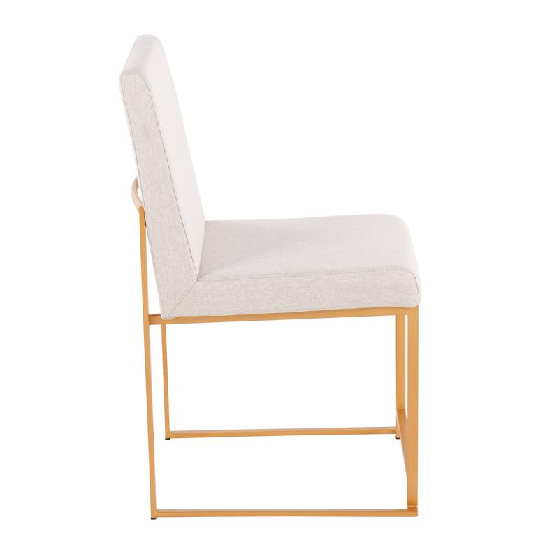 Silver Orchid Forrest Gold High Back Dining Chair - Set of 2