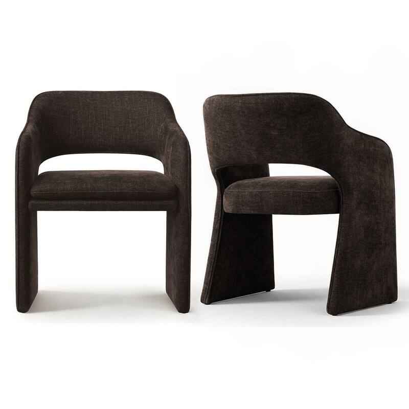 Upholstered Fabric Dining Armchair (Set of 2)