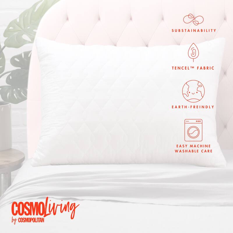 Allied Home Living Eco Sleep Sustainable Tencel Sateen Pillow - White