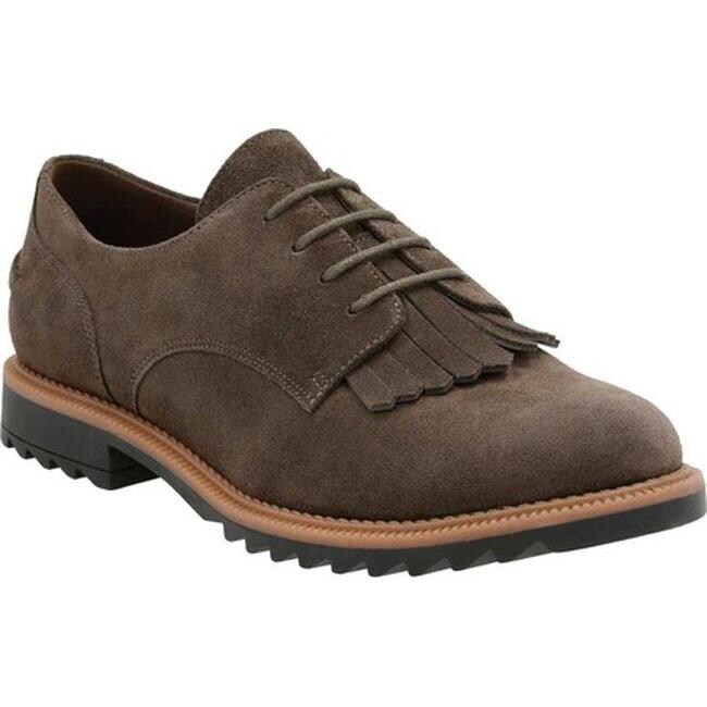 clarks suede oxfords