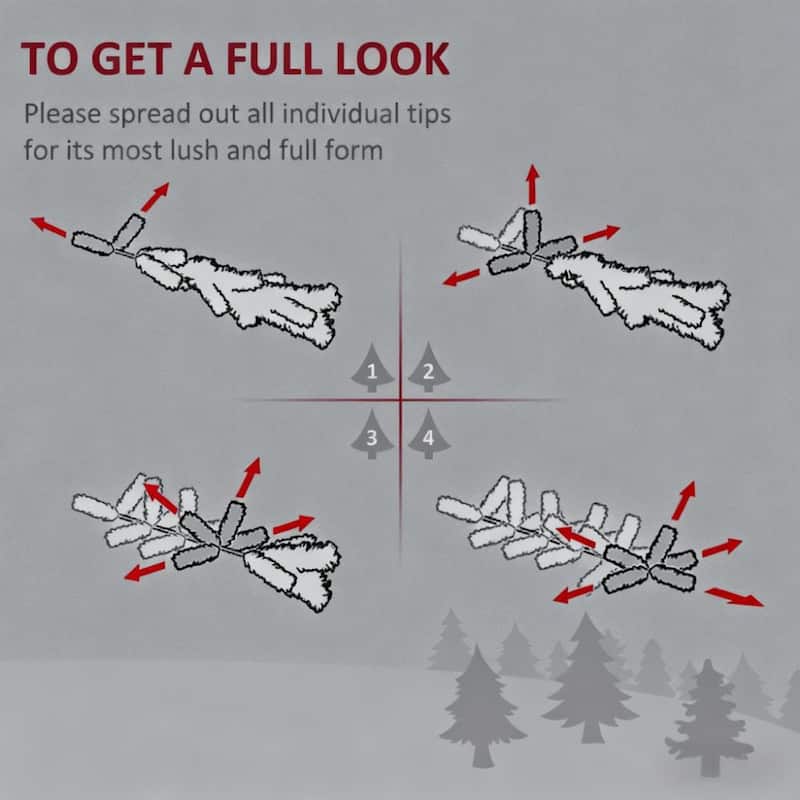 Slim Artificial Pencil Christmas Tree - Realistic Branch Tips, Plastic Stand - White