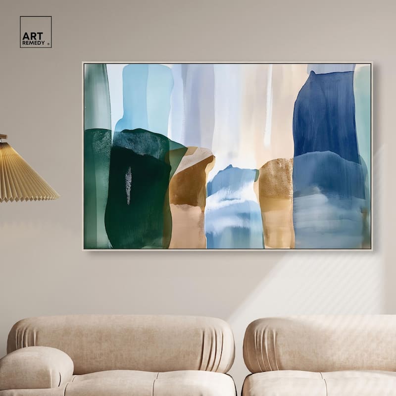 Contoured Calm II Canvas by Art Remedy