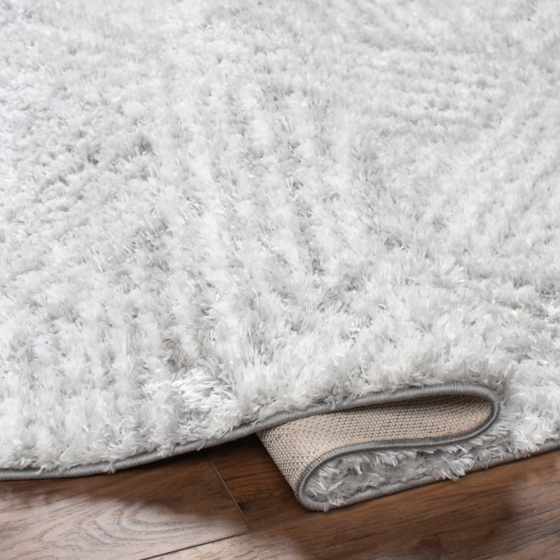Livabliss Baylis Geometric Stripes Plush Area Rug