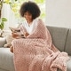 preview thumbnail 87 of 93, Madison Park Hand Made Chunky Double Knit Throw Blanket