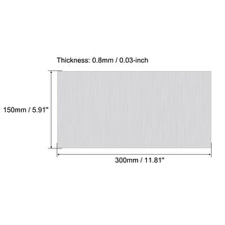 Aluminum Sheet, HAKZEON 4PCS 12 X 12 X 0.063 Inch Premium 6061 Aluminum Sheet Metal Thickness Rectangle Metal Plate Covered With Protective Film Heat Treatable Aluminum Sheets For Crafting