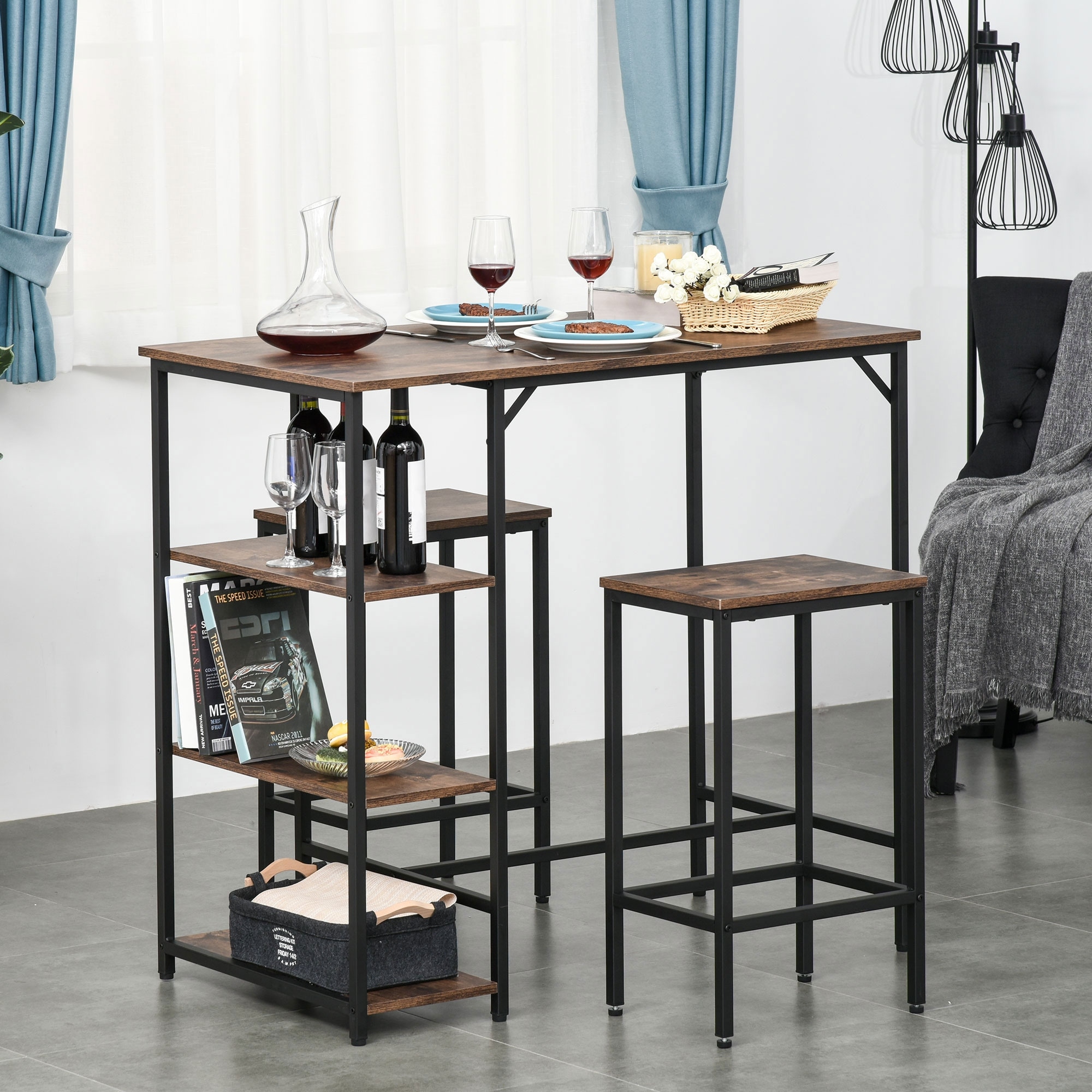 Rustic kitchen hotsell bar table