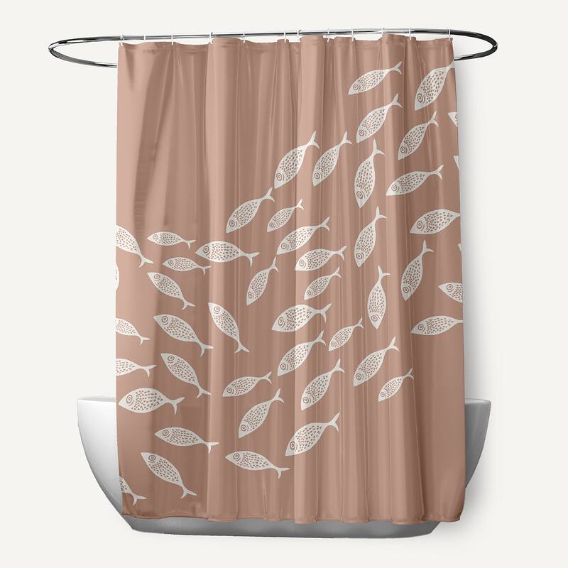 Escuela Shower Curtain - Mauve