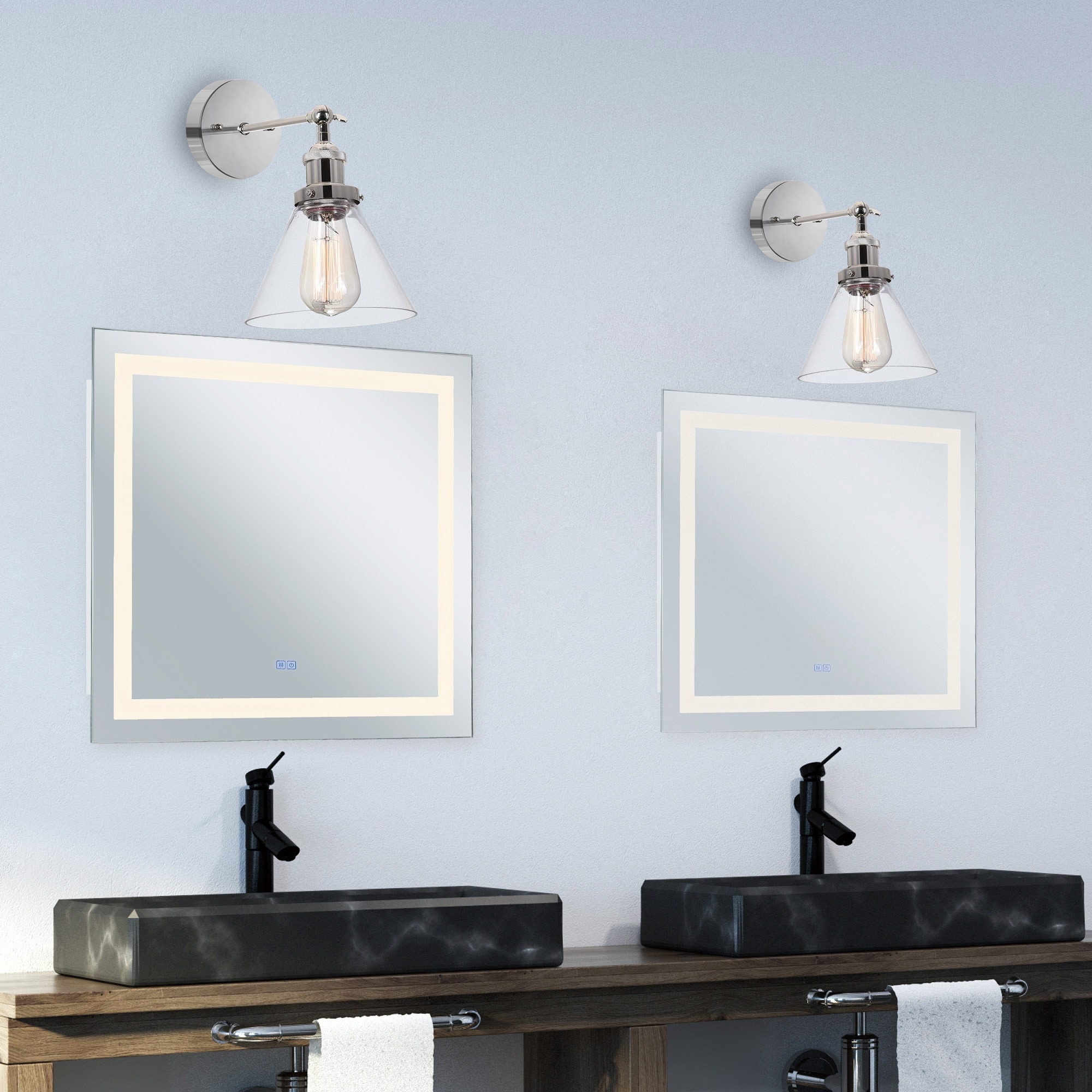 CWI Lighting Eustis 1 Light 7in Polished Nickel Wall Sconce - Polished Nickel