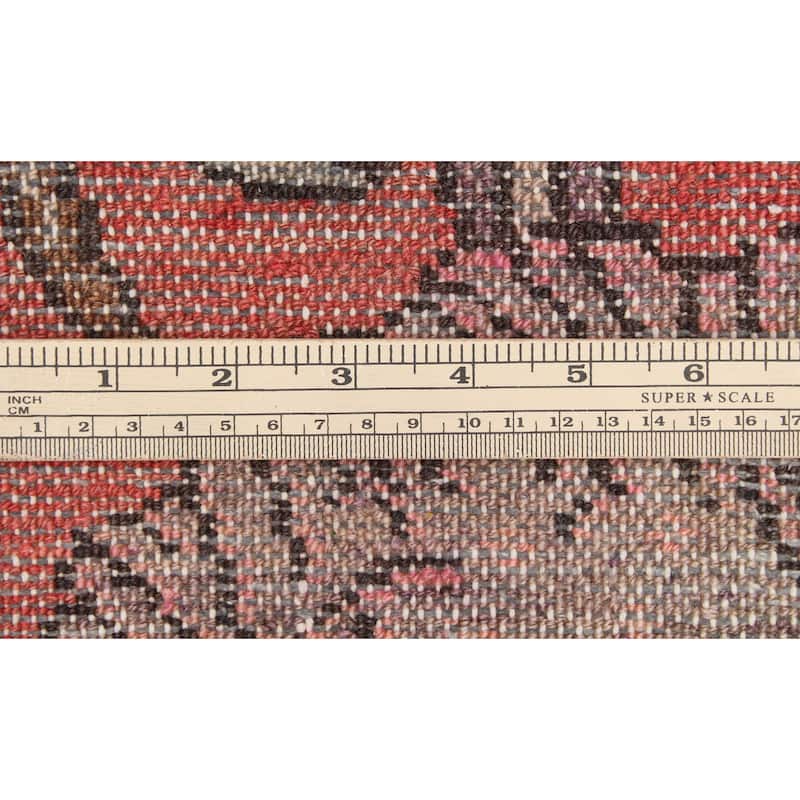 Fine Vintage Distressed Ameria Red/Beige Runner - 3'0" x 9'6"