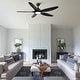 preview thumbnail 23 of 23, 60 in.Matte White Indoor Ceiling Fan with Light, DC Motor and Remote Control