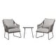 preview thumbnail 4 of 9, SAFAVIEH Outdoor Living Jensen 3-Piece Lounge Set - 26"W x 29"D x 32"H