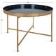 preview thumbnail 9 of 11, Kate and Laurel Celia Round Metal Coffee Table - 28.25x28.25x19