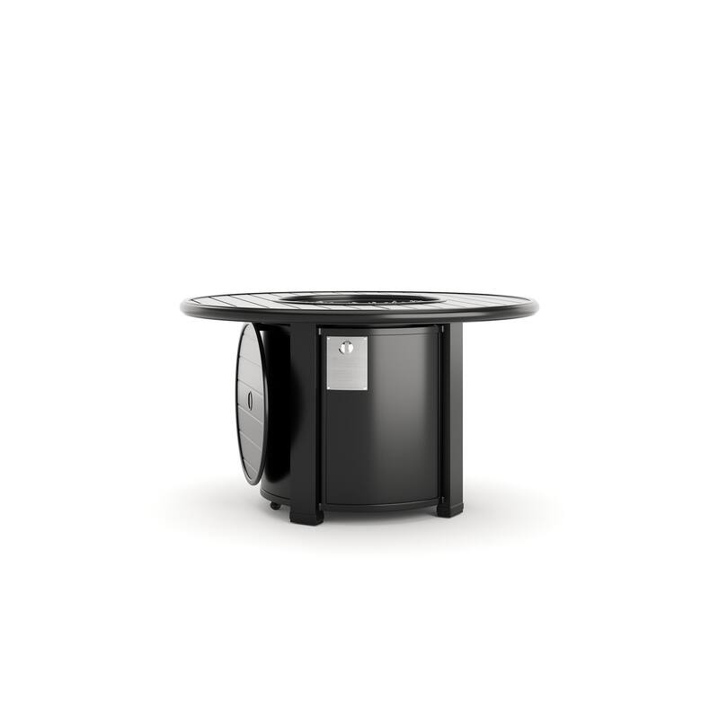Slat Top 44" Round Fire Table