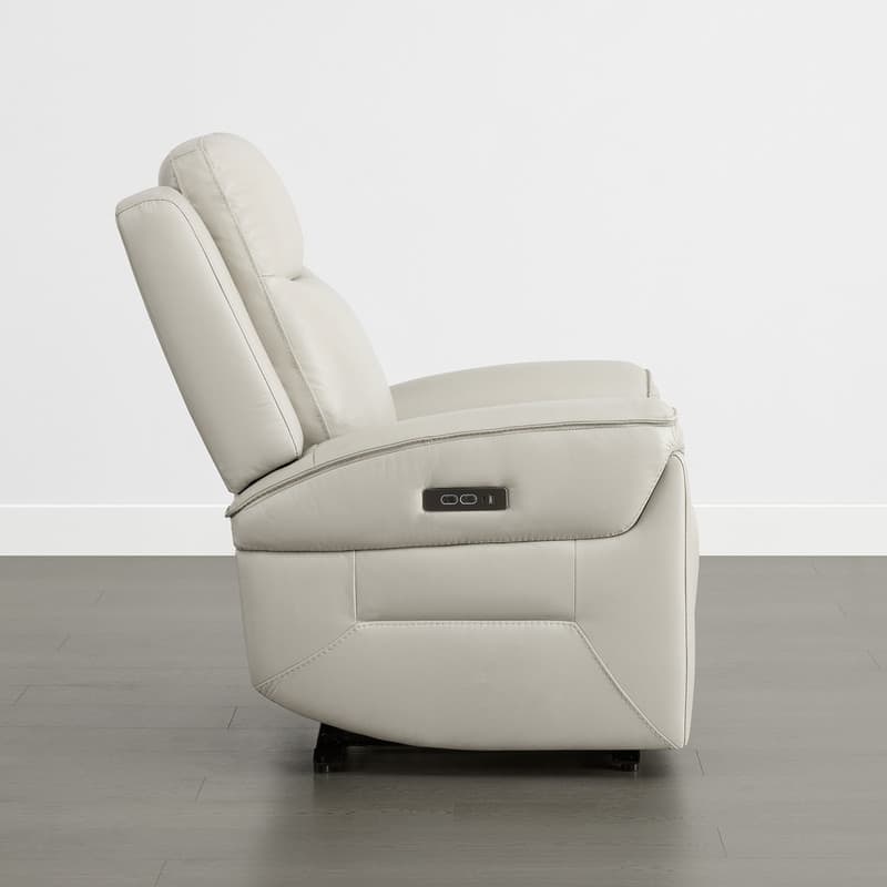 Spruce & Spring Dual Motors Genuine Leather Zero Gravity Recliner with Power Headrest