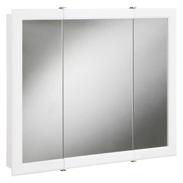 Design House 531434 30 Framed Triple Door Mirrored Medicine Design House 531434 30 Framed Triple Door Mirrored Medicine Cabinet From The Concord Collection
