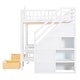 preview thumbnail 30 of 50, Full-Over-Full Bunk Bed with Changeable Table
