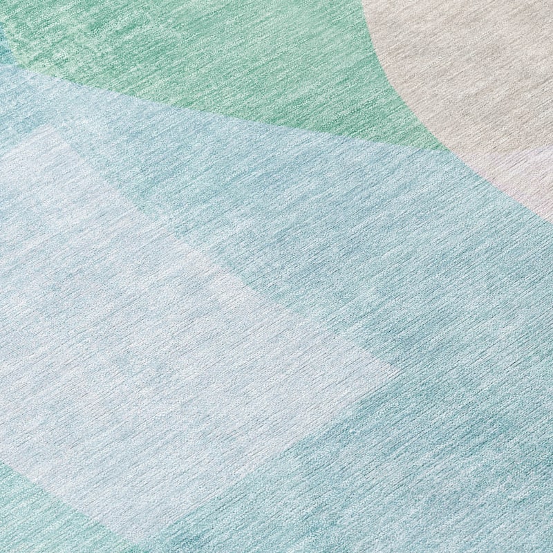HomeRoots Abstract Transitional Rectangle Outdoor Rug