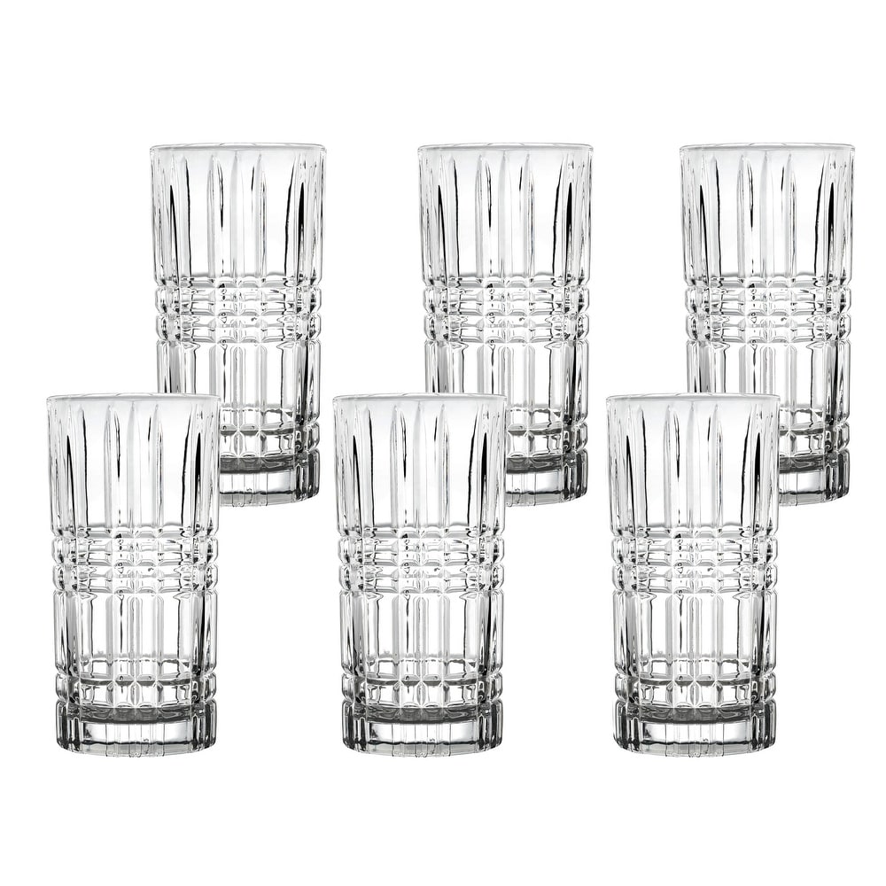 Eternal Night 4 - Piece 24oz. Glass Drinking Glass Glassware Set