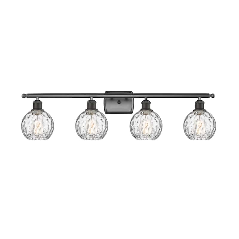 Innovations Lighting 516-4W-9-36 Athens Vanity Athens 4 Light 36" Wide - Oil Rubbed Bronze / Clear Water Glass