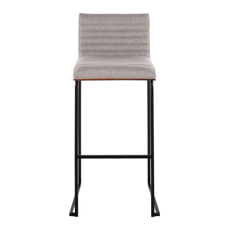 Silver Orchid Magda 30" Fixed-Height Upholstered Bar Stool (Set of 2)