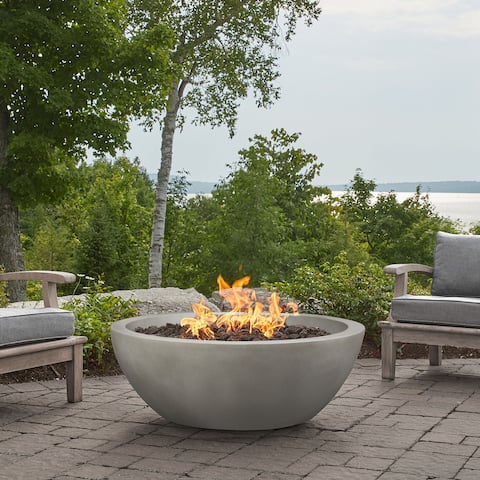 Shop Alta Large Natural Gas Fire Bowl In Fog By Jensen Co 42 X