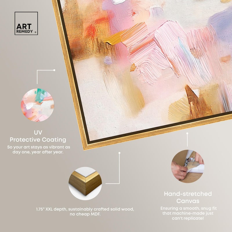 Rose Quartz II Canvas by Art Remedy