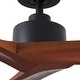 preview thumbnail 26 of 157, YUHAO SylvanAir Modern 52 in. Flush Mount Outdoor/Indoor Ceiling Fan with 3 Solid Wood Blades and DC Reversible Motor