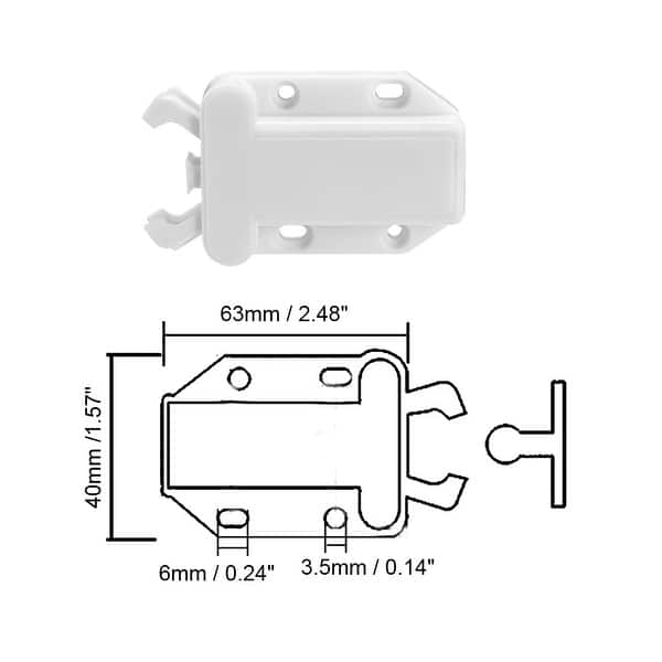 Shop Push Open Latch Lock Touch Catch For Bedroom Cabinet Cupboard