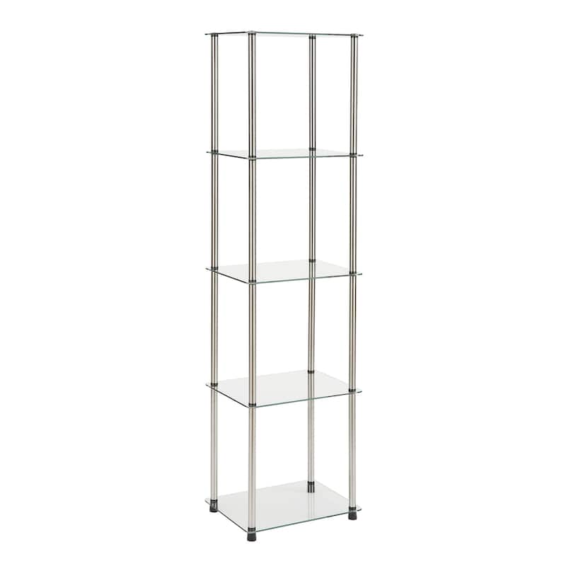 Convenience Concepts Designs2Go Classic Glass 5 Tier Tower