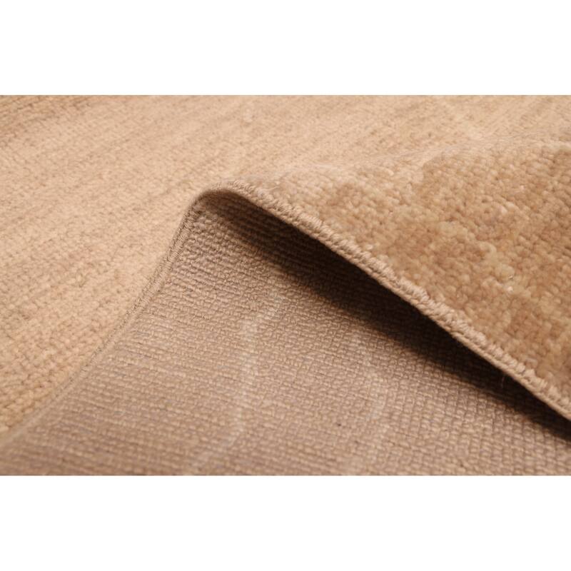 ECARPETGALLERY Hand-knotted Mystique Brown Wool Rug - 3'0 x 9'7