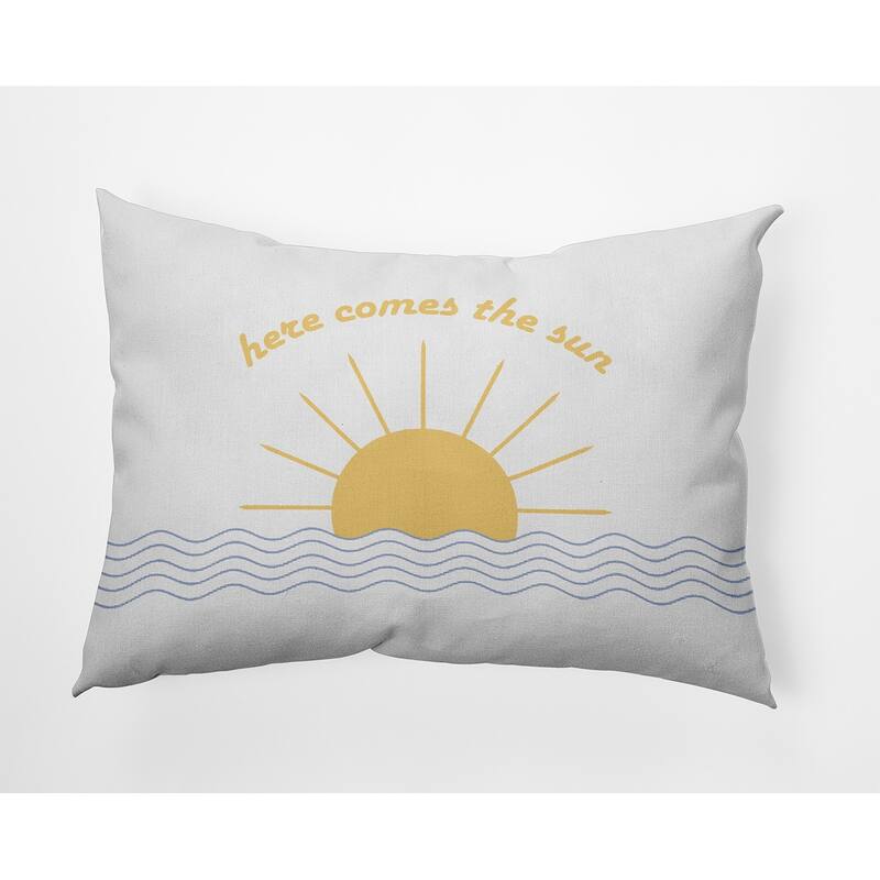 Here Comes The Sun Decorative Throw Pillow - 14" x 20" - Peri