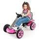 preview thumbnail 2 of 5, Pedal Powered 4-Wheel Toy Car with Adjustable Steering Wheel and Seat - 33.5" x 20" x 20"