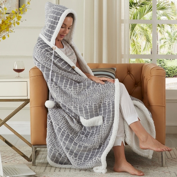 Natasha 50"x70" Blanket with Hoodie. Opens flyout.
