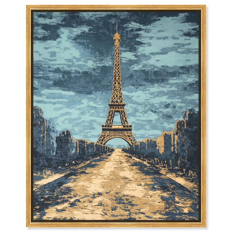Textured Paris Embroidery Canvas by Art Remedy - 20" x 24" - Gold