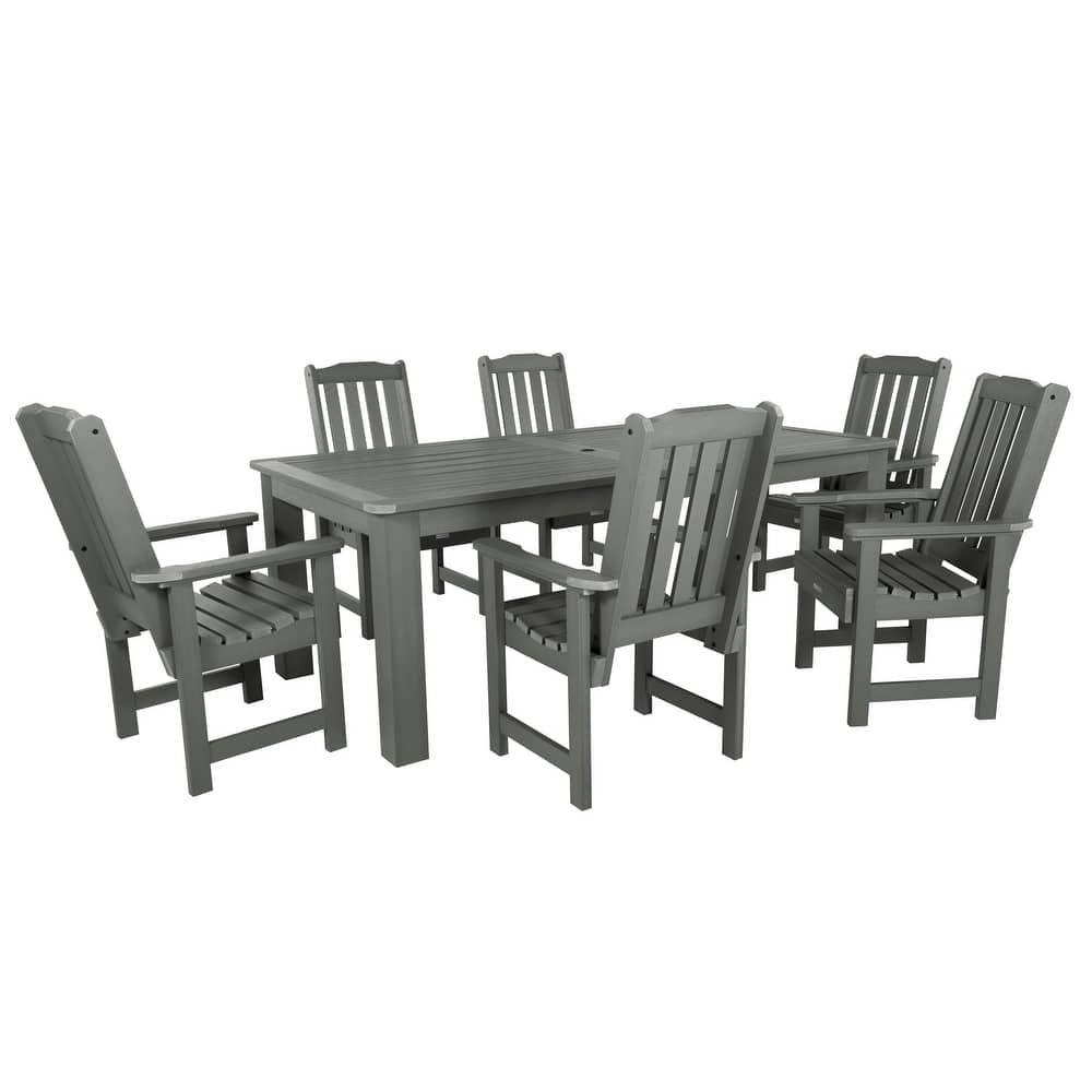 Lehigh 7-piece Outdoor Dining Set - 42" x 84" Table, Dining Height