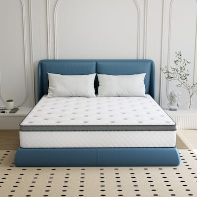SweDrea 10'' Medium Comfort Level Hybrid Mattress in a box. Breathable and Cooling Mattress