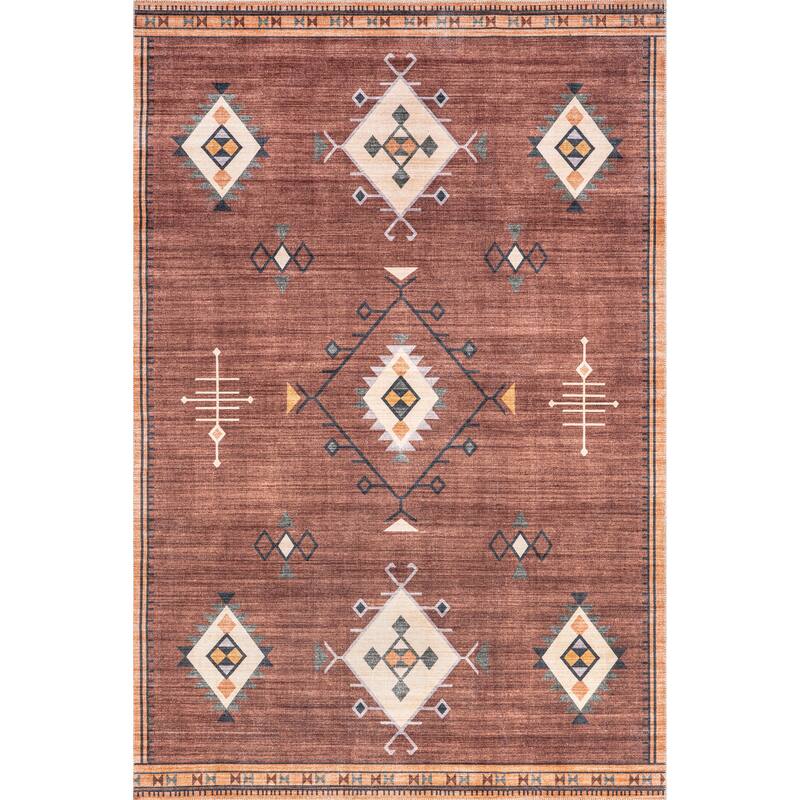 Nuloom Shenai SplashGuard Machine Washable Area Rug