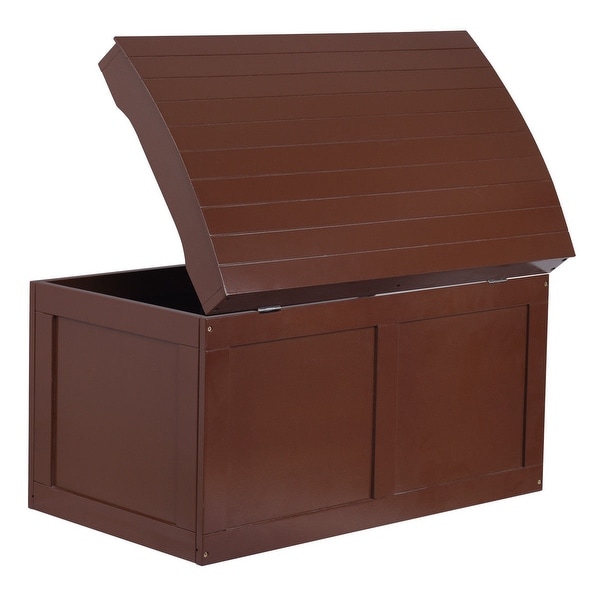 Costway Wooden Toy Storage Bench Chair Seat Box Book Chest Unit
