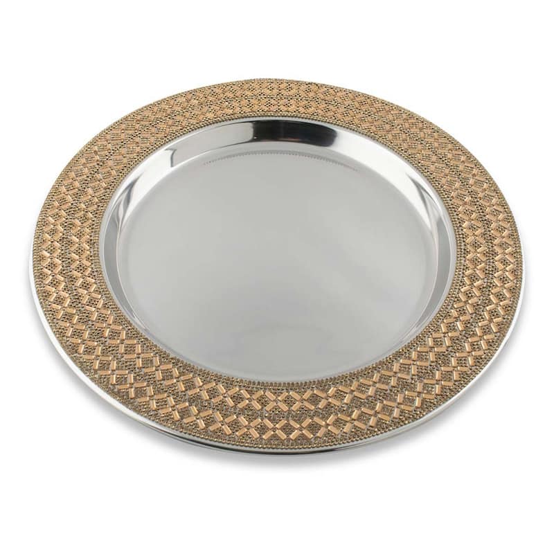 Sparkles Home Madison Avenue Rhinestone Charger Plate