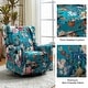 preview thumbnail 3 of 44, Gastone Transitional Floral Fabric Nursery Recliner with Curved Arms by HULALA HOME(Set of 2)