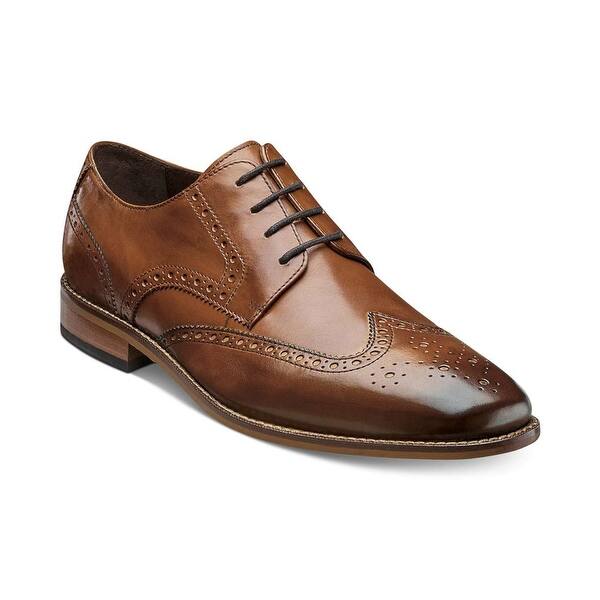 Shop Florsheim Mens Marino Wing Leather Lace Up Dress Oxfords