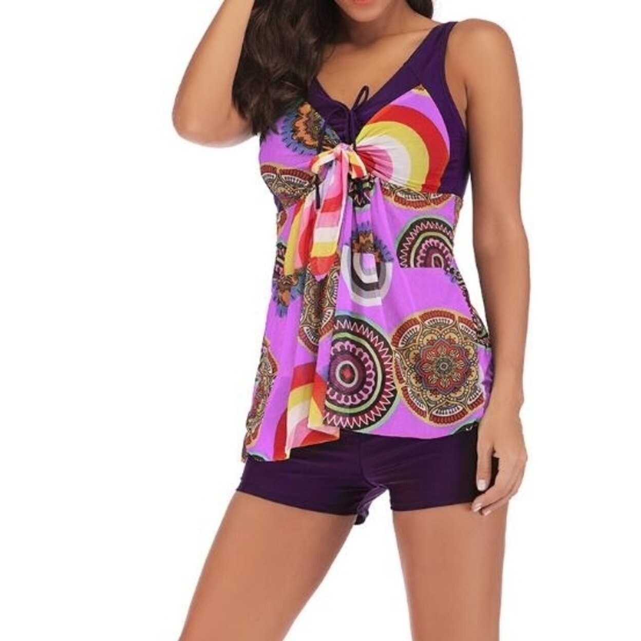 womens bathing suits with boyshort bottoms