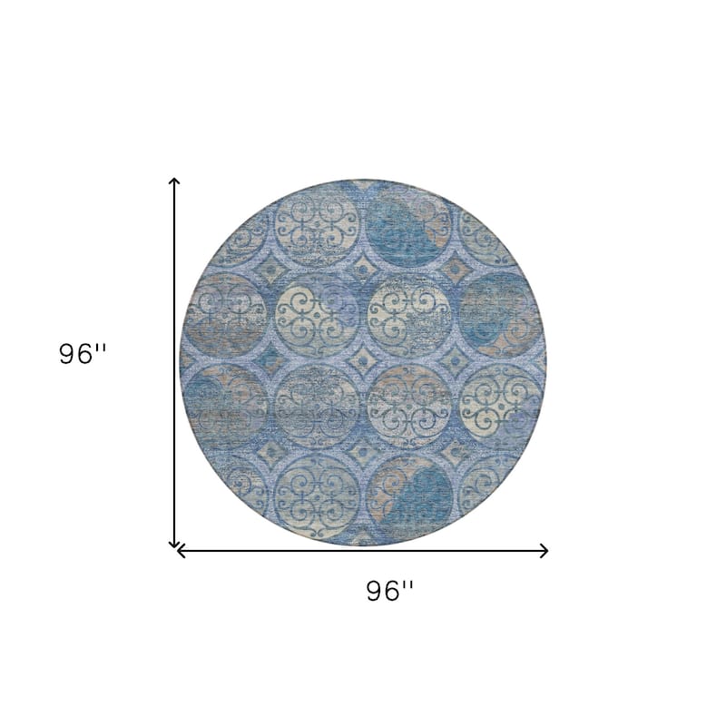 HomeRoots Trellis Transitional Rectangle Outdoor Rug