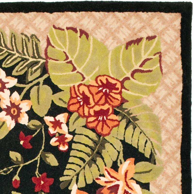 SAFAVIEH Handmade Berkeley Leeanne Botanical Wool Rug - 5'3" x 8'3" - Assorted