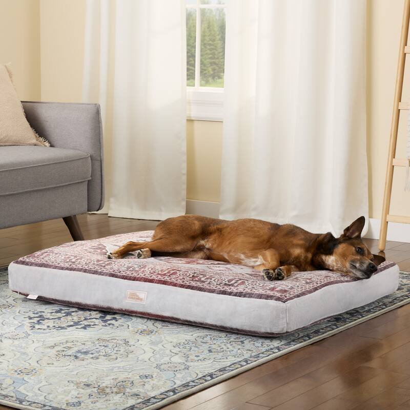 TOWN & COUNTRY EVERYDAY CuddleTown Medallion Pillow Crate Mat Pet Bed