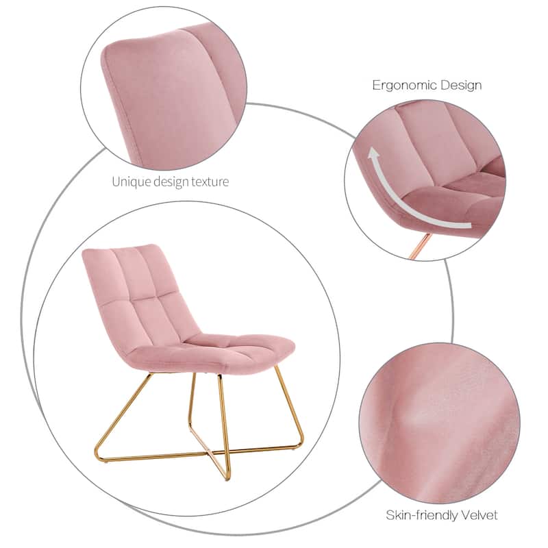 Retro 22” Width Leisure Lounge Vanity Accent Chair