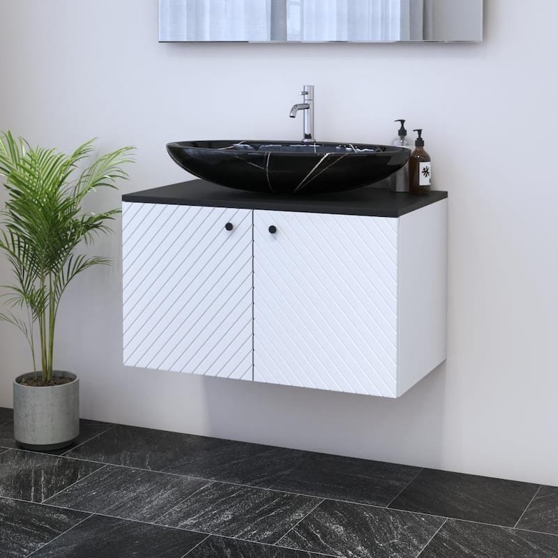 Avela 2D 80 Floating Bathroom Vanity (32" Width)