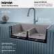 preview thumbnail 44 of 53, Karran Top Mount Double Equal Bowl Quartz Kitchen Sink - 33" x 22" x 9" - 33" x 22" x 9"